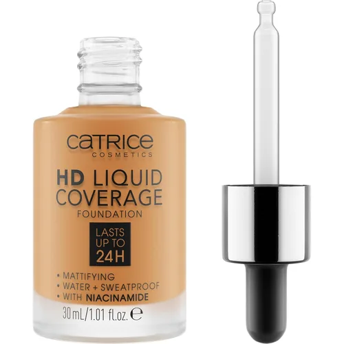 Miniatura 24 de Catrice Base de cobertura líquida HD 24H de duración, acabado mate, alta cobertura, fórmula impermeable con niacinamida Vegana y libre de 010