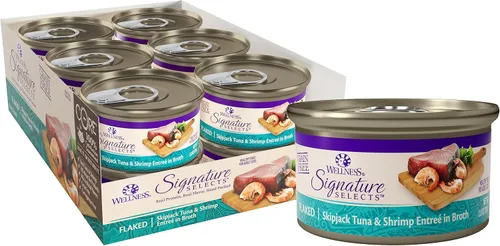 Miniatura 17 de Wellness CORE Signature Selects - Alimento húmedo enlatado triturado para gatos adultos, natural, rico en proteínas, sin granos, receta de entrada