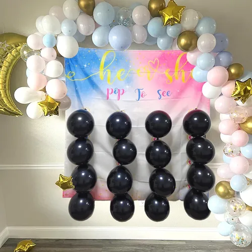 Miniatura 6 de Juego de dardos de revelación de género para bebé, globo de revelación para niña o niño, polvo rosa y azul para fiesta de él o ella, kit