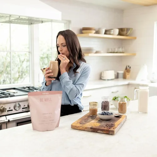 Miniatura 5 de Be Well By Kelly - Proteína en polvo a base de plantas de chocolate, vegana 0.74 oz de proteína 9G de fibra 1 NetCarb (3 ingredientes, 20 porciones)