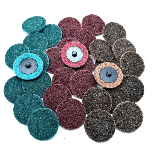 SIGNI 30 unidades de discos abrasivos no tejidos de nylon de 5 cm de diámetro con granos surtidos para cambio rápido, acondicionadores de superficie