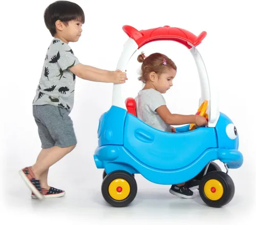Miniatura 3 de Grow'n Up Mister Coupe - Juguete de paseo para niños de 18 meses, juguete de coche de bebé con ruedas anchas, cuerno de trabajo, almacenamiento