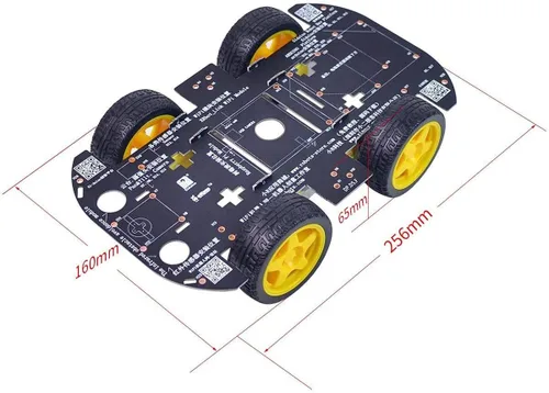 Miniatura 3 de Robot Chassis 4WD Robot Car Smart Chassis Kit con 4 TT Motor para Arduino/Raspberry Pi/Jetson Nano, Smart Robotic Car Chassis DIY Kit de aprendizaje