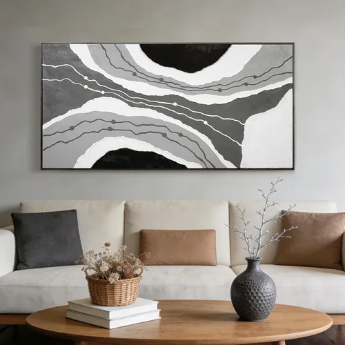 Miniatura 17 de Arte de pared enmarcado de playa, Cuadros para Sala Elegantes y Modernos Dormitorios, Pinturas grandes hechas a mano, Sala de estar, apartamento