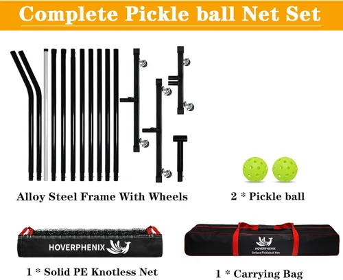 Miniatura 5 de Portable Pickleball Net - 22FT Regualtion Size Pickle Ball Net，Weather Resistant Steady Steel Frame and Carry Bag for Indoor, Outdoor, Driveway