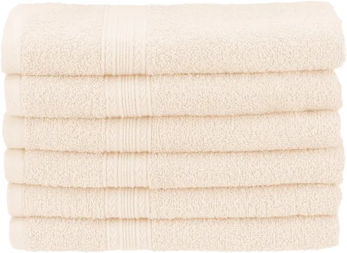 Miniatura 52 de Superior Juego de 6 toallas de mano de algodón ecológico, toallas pequeñas para spa, hotel, baño de invitados, cocina, secado rápido, suave