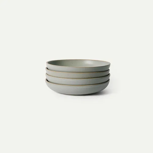 Miniatura 13 de MORA Juego de 4 platos medianos de cerámica para pasta/cuencos anchos de cerámica de 30 onzas, aptos para microondas, horno y lavavajillas, cosecha