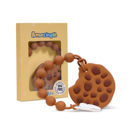 Miniatura 18 de Juguete mordedor de silicona de grado alimenticio para bebés con soporte para chupete, juguetes de dentición, juego de regalo para niños y niñas a