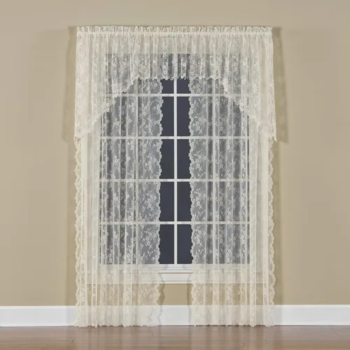 Miniatura 3 de SKL Home by Saturday Knight Ltd. - Panel de cortina Petite Fleur, marfil, 56 pulgadas x 84 pulgadas