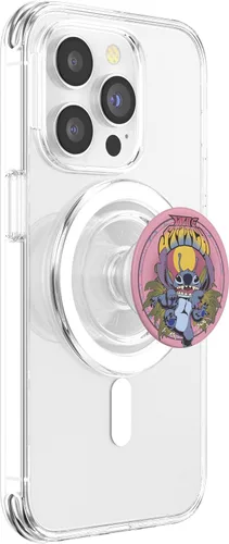 Miniatura 3 de Disney Lilo & Stitch - PopSockets MagSafe PopGrip con diseño floral de puntada monstruosa para iPhone