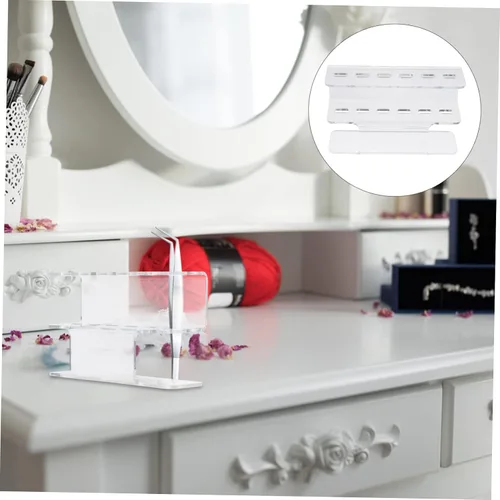 Miniatura 7 de FOMIYES 1 soporte de exhibición de pinzas acrílicas para extensiones de pestañas para almacenamiento organizado y fácil de limpiar para uso