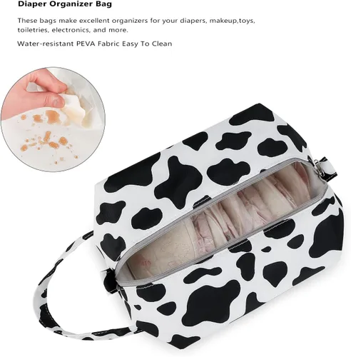 Miniatura 4 de Bolsas húmedas para pañales de tela para bebé, bolsa de pañales impermeable para colgar cápsulas, reutilizable, lavable para cochecito de bebé