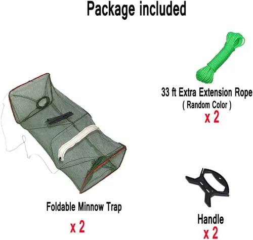 Miniatura 2 de 2 piezas de redes plegables para cebo de pesca