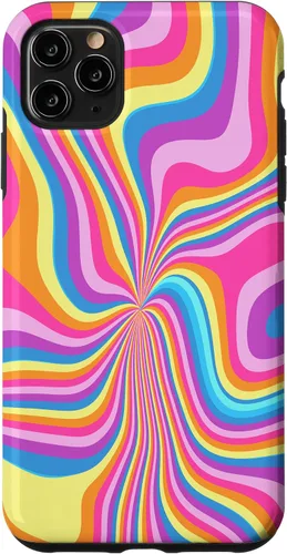Miniatura 12 de iPhone 12 mini Groovy Liquid Swirl Retro 70's 80's Trippy Psychedelic Phone Case