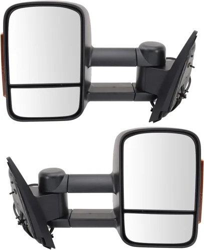 Miniatura 88 de Trail Ridge Juego de espejos de remolque de 2 piezas para el lado del conductor y del pasajero compatible con Ford F-150 FO1320479 FO1321479