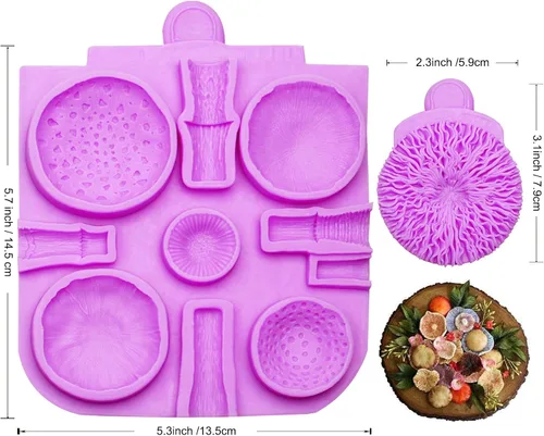Miniatura 2 de Molde de silicona para hongos, moldes de chocolate para decoración de pasteles de boda, adornos de cupcakes, pudín, crumble de galletas M22