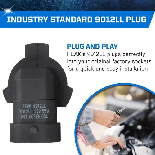 Miniatura 4 de PEAK 9012LL Classic Vision OE Bombilla halógena estándar de repuesto para faros delanteros