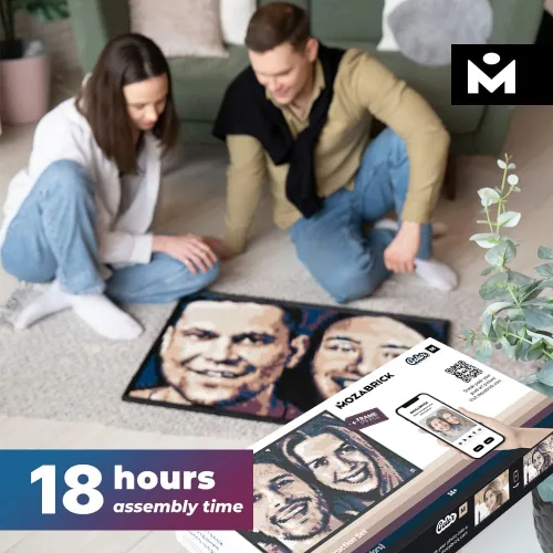 Miniatura 4 de Color M - Juego de construcción de mosaico fotográfico personalizado Kit de manualidades para creación de arte de pared de ladrillo a partir