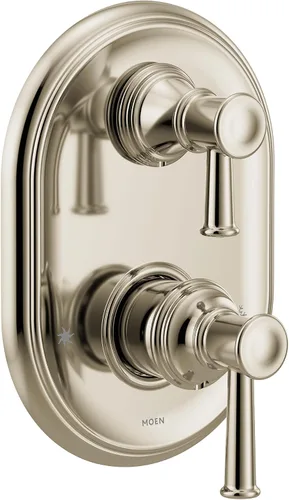 Miniatura 8 de Moen UT3322BN Belfield M-CORE Serie 3 - Moldura de ducha con 2 manijas con válvula de transferencia integrada, requiere válvula, níquel cepillado