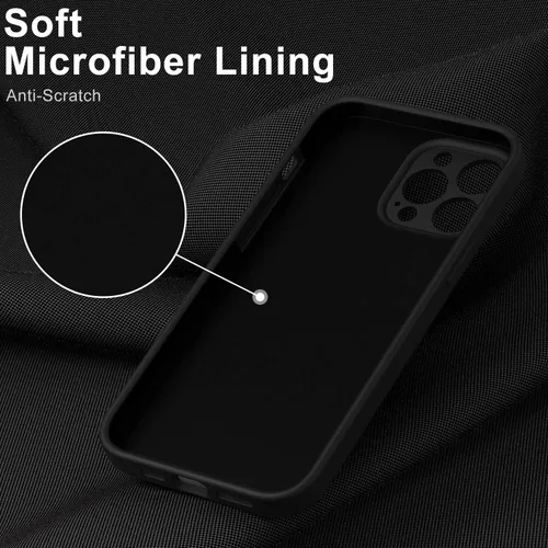 Miniatura 4 de DEENAKIN Funda para iPhone 14 Pro Max con protector de pantalla, funda para cámara mejorada, goma de gel de silicona suave probada contra caídas