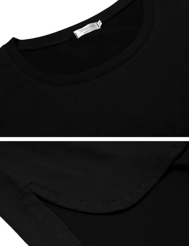 Miniatura 5 de Sherosa Camiseta casual de manga 34 con cuello redondo para mujer