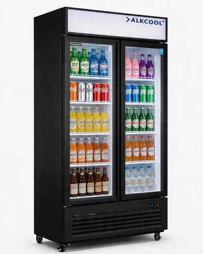 Miniatura 13 de Refrigerador comercial de bebidas, refrigerador de 6 pies cúbicos, pequeño y delgado con puerta de vidrio individual, enfriador de bebidas