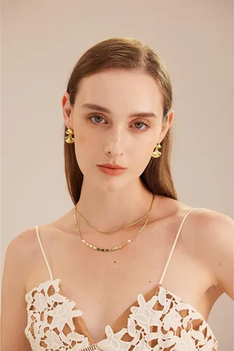 Miniatura 4 de C.Paravano Necklace Women Pendant Necklaces for Women18K Gold Plated Chain Necklace Fashion Necklaces Gold Necklaces for Women Women Necklace