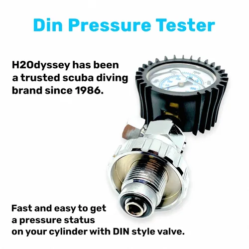 Miniatura 6 de H2ODYSSEY Medidor de presión DIN - Medidor de presión de buceo