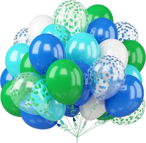 Miniatura 24 de Globos verde salvia y naranja, 12 pulgadas, globos verdes, marrones, naranjas, verde oliva, marrones, beige, globos de la jungla, safari, bosque