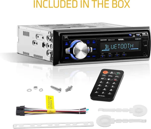 Miniatura 6 de Sound Storm Laboratories SDC26B Estéreo para automóvil - Din único, audio Bluetooth y llamadas manos libres, micrófono integrado, reproductor