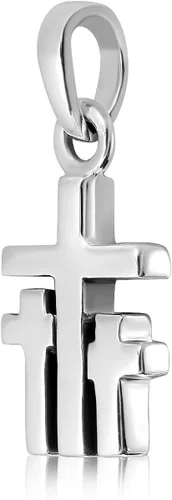 Miniatura 3 de withlovesilver Plata Esterlina 925Triple Cruz Colgante