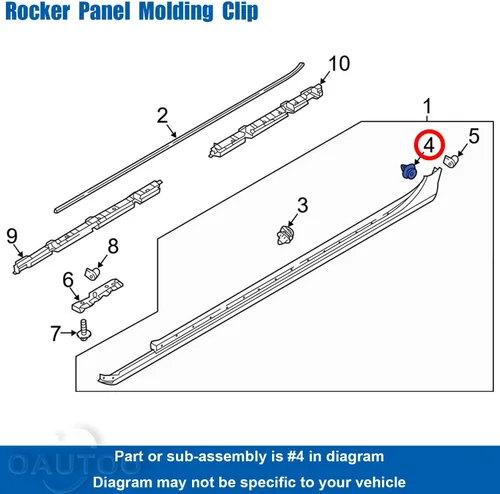 Miniatura 5 de Panel basculante y clip de moldeo de puerta para Volvo 30622612 S60 S90 V60 V90 XC40 XC60 XC90 2010-On