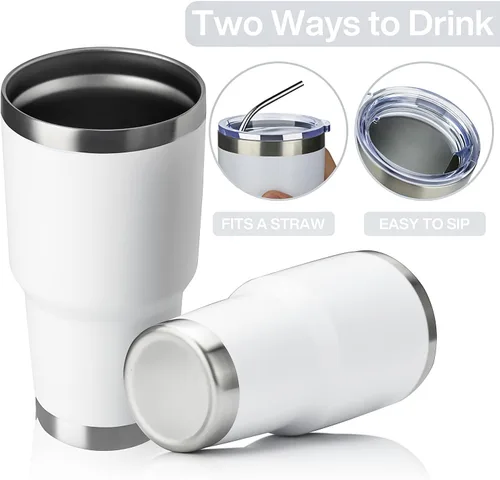 Miniatura 3 de Meway vaso para café de 30 onzas Blanco