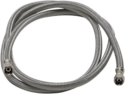 Miniatura 3 de Fluidmaster 12IM84 - Conector para máquina de hielo, acero inoxidable trenzado, rosca de compresión de 1/4 x rosca de compresión de 1/4, 7 pies