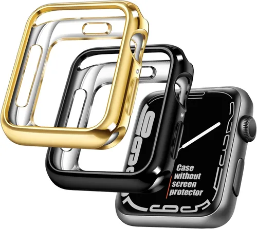 Miniatura 32 de top4cus - Funda ecológica protectora, de TPU suave y flexible, compatible con iWatch Series 5, Series 4, Series 3, Series 2 y Series 1 Dorado