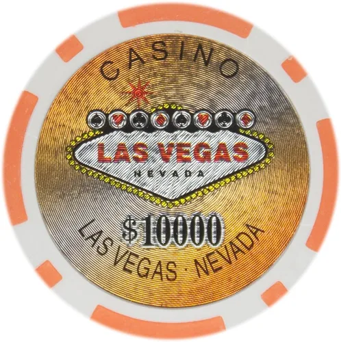 Miniatura 11 de Brybelly Las Vegas Casino Poker Chip Heavy 0.49 oz Clay Composite – Paquete de 50