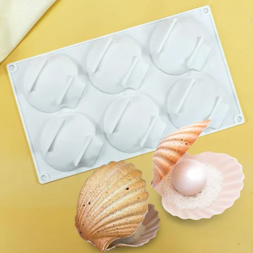 Miniatura 9 de Molde para pastel en forma de concha de silicona para hornear galletas, molde para hornear bricolaje, molde para hornear, accesorios de cocina