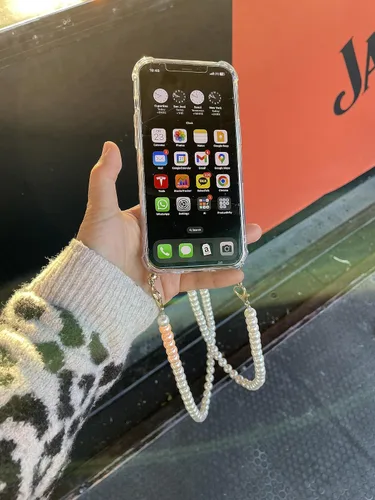 Miniatura 8 de Aporia - Correa de cadena de perlas de moda para teléfono celular, bolso de mano de repuesto con hebillas de aleación