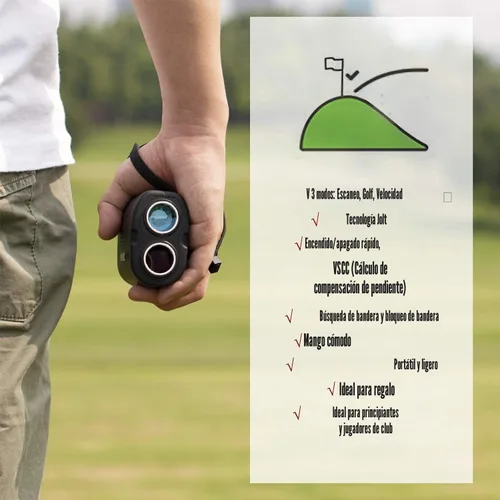 Miniatura 7 de Gogogo Sport Vpro GS03 - Telémetro láser para golf o caza, 1000/1200 yardas, buscador láser de rango con aumento de 6x de vista ultra clara