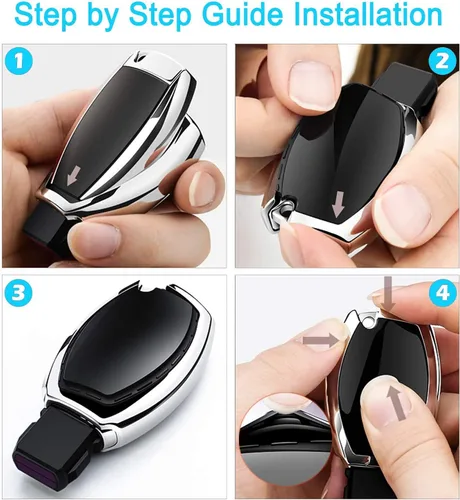 Miniatura 4 de Compatible con la funda para llavero de Mercedes Benz, funda protectora especial de TPU suave para llave inteligente C E G S M GL CLS CLK G Class