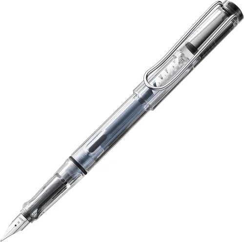 LAMY safari vista - Pluma estilográfica con mango ergonómico y punta de acero pulido en tamaño EF - ideal para cualquier escritura y caligrafía -