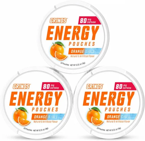 Miniatura 11 de Bolsas de energía Grinds - Bolsas de cafeína natural - Contiene vitaminas B, sin azúcar y 0 calorías - 80 mg de cafeína en cada bolsa - Genciana