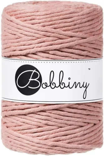 Miniatura 22 de Bobbiny Cordón de macramé XXL de 0.197 in de una sola capa (aguamarina), 108 yardas/330 pies (100% algodón reciclado)