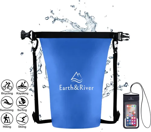 Miniatura 8 de EARTH&RIVER Mochila seca impermeable de alta calidad, extra gruesa, protección para todas las actividades acuáticas y campamentos, bolsa seca ligera