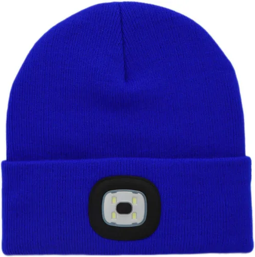 Miniatura 31 de CENSGO Gorro unisex con luz LED recargable por USB, regalos para papá, padre, hombres, marido, cálido gorro de punto