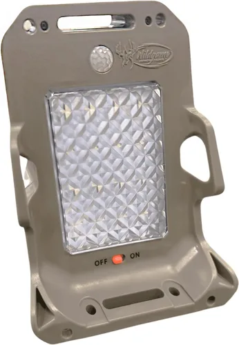 Miniatura 2 de WILDGAME INNOVATIONS Luz para Comedero Moonshine Luz Verde Resistente a la Intemperie Activada por Movimiento con Panel Solar Integrado para Caza