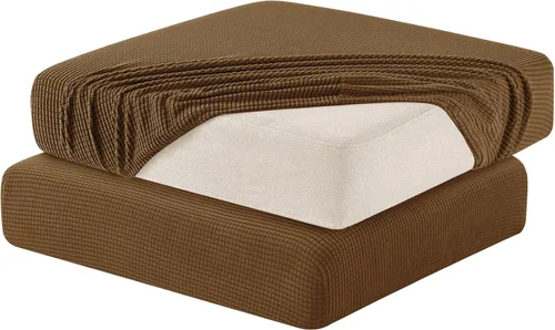 Miniatura 13 de Hokway Funda elástica protectora deslizante para cojines/sofá Gris claro