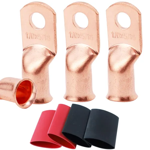Miniatura 39 de TKDMR - Kit de 264 piezas de extremos de cable de batería, 132 piezas de terminales de anillo de lengüetas de cable de cobre resistentes AWG 8 6 4 2