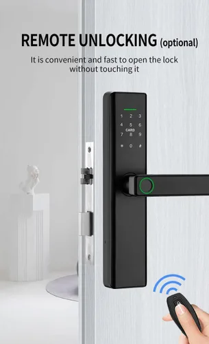 Miniatura 5 de Cerradura inteligente con huella dactilar, cerradura de puerta con contraseña de pantalla táctil, cerraduras electrónicas, bloqueo de puerta