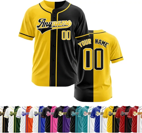 Miniatura 15 de Camiseta de béisbol personalizada con número de nombre cosido o impreso, camiseta de béisbol para hombres, mujeres, jóvenes, camiseta de béisbol